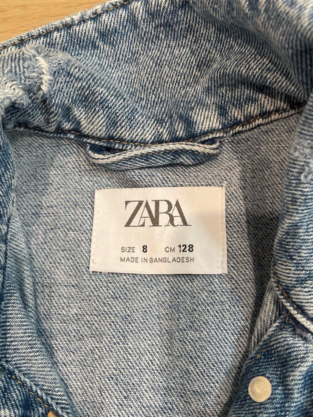 Zara Pale Blue Denim Jacket - Picture 2 of 4